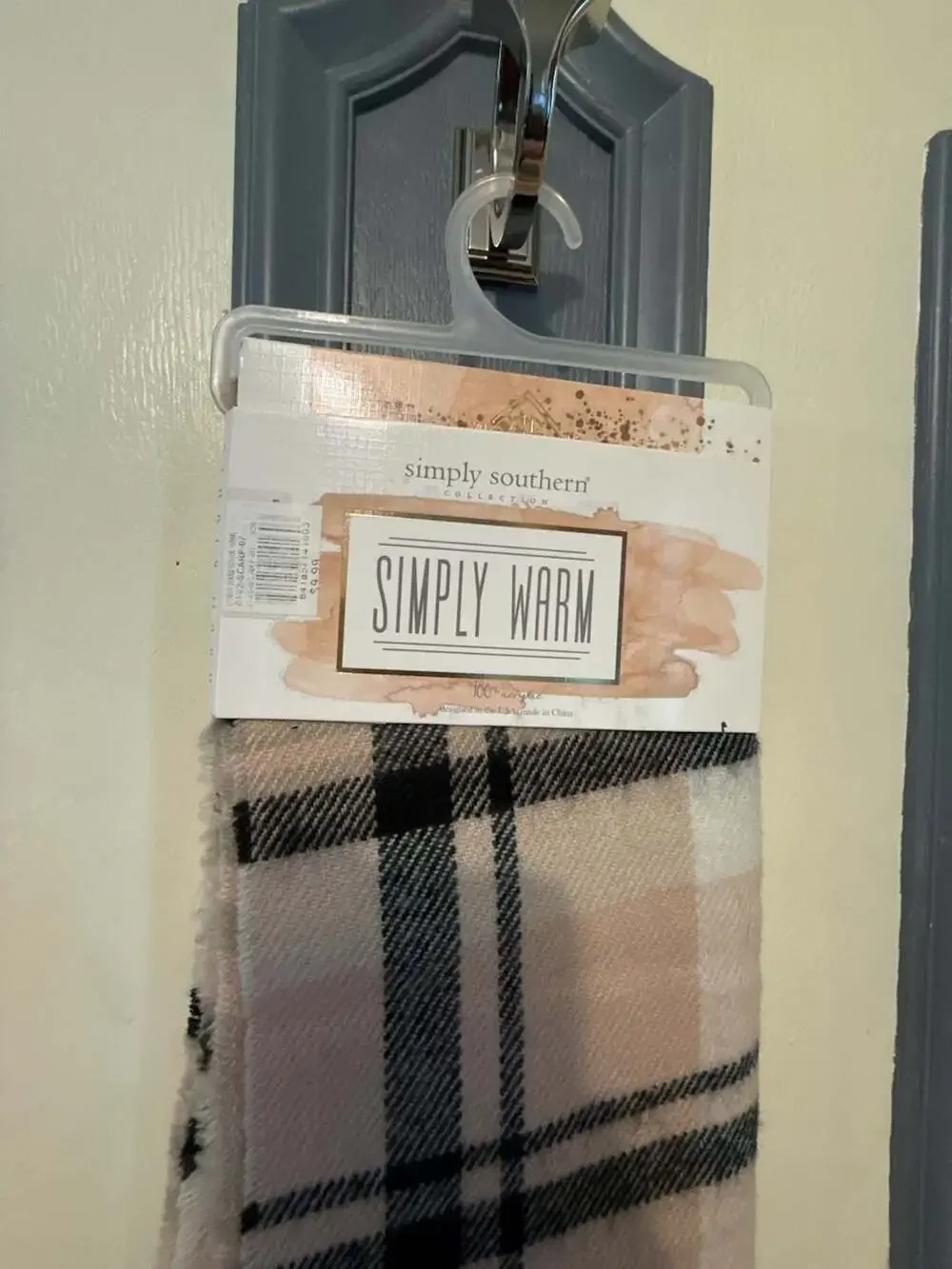 Simply Southern Simply Warm Plaid Fringed Scarf